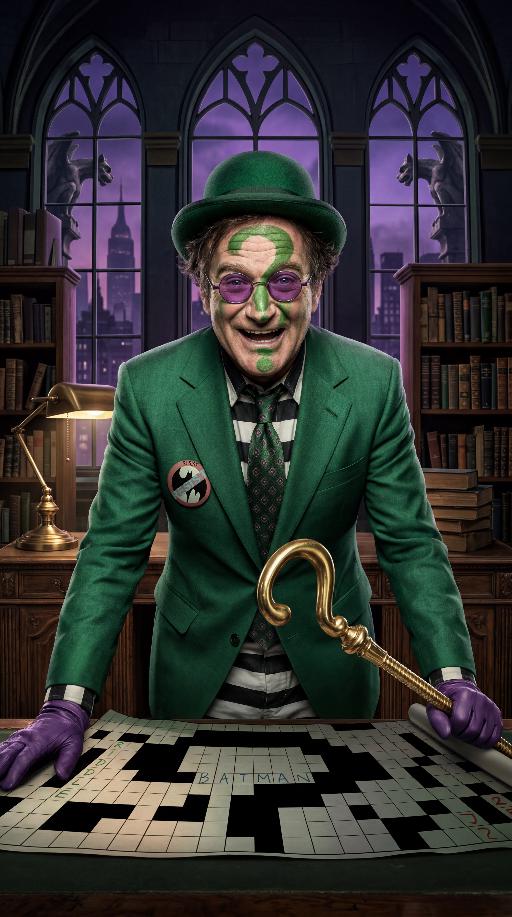 Tim Burton's Riddler (4) AI effects generated image