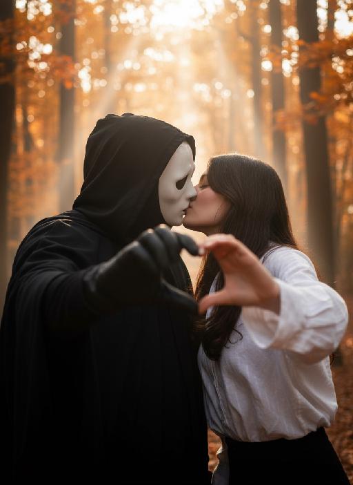 Kiss of the Mask AI effects generated image