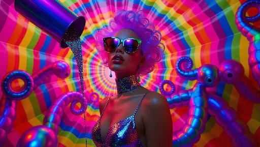 Text to Image AI effects generated image