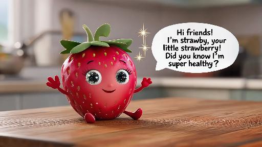 a strawberry  AI effects generated image