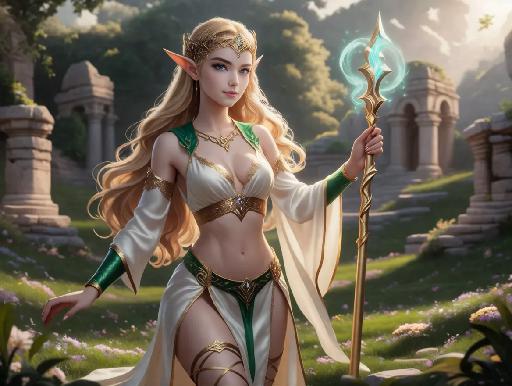 amongst the ruins AI effects generated image