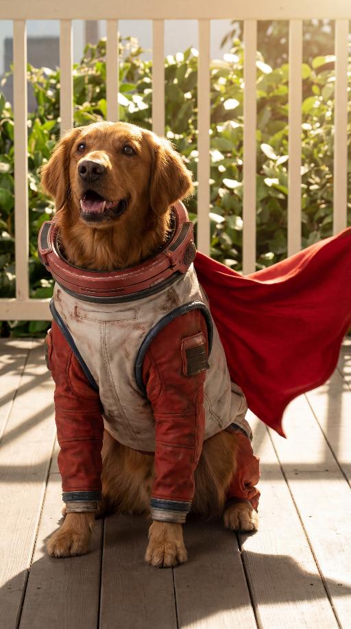 Cosmo the Superdog (New Earth & Prime Earth) (4) AI effects generated image