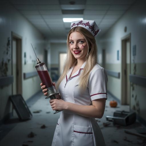Halloween Nurse AI effects generated image