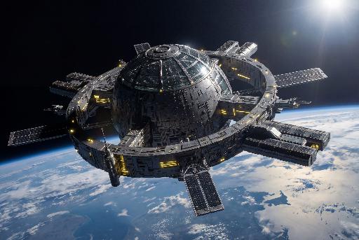 Justice Avengers Satellite (New & Prime Earths) 3 AI effects generated image