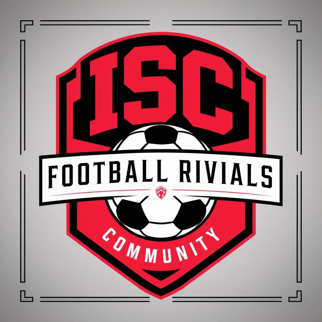 Red Rivals Icon AI-Generated Bold Red and Black ISC Football Rivals Community Logo ...
