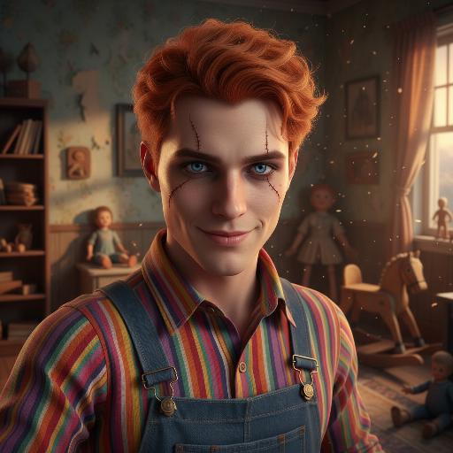 Haunted Chucky AI effects generated image