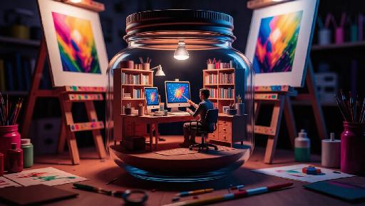 Text to Image AI effects generated image