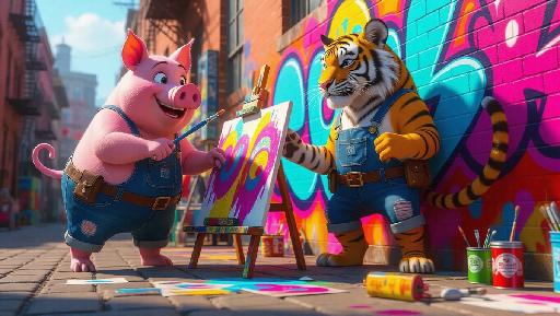 Text to Image AI effects generated image