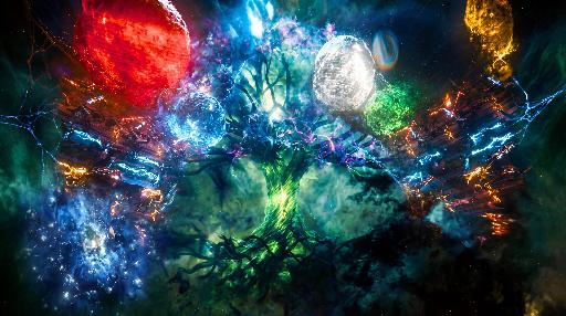 The known multiverse (8) AI effects generated image