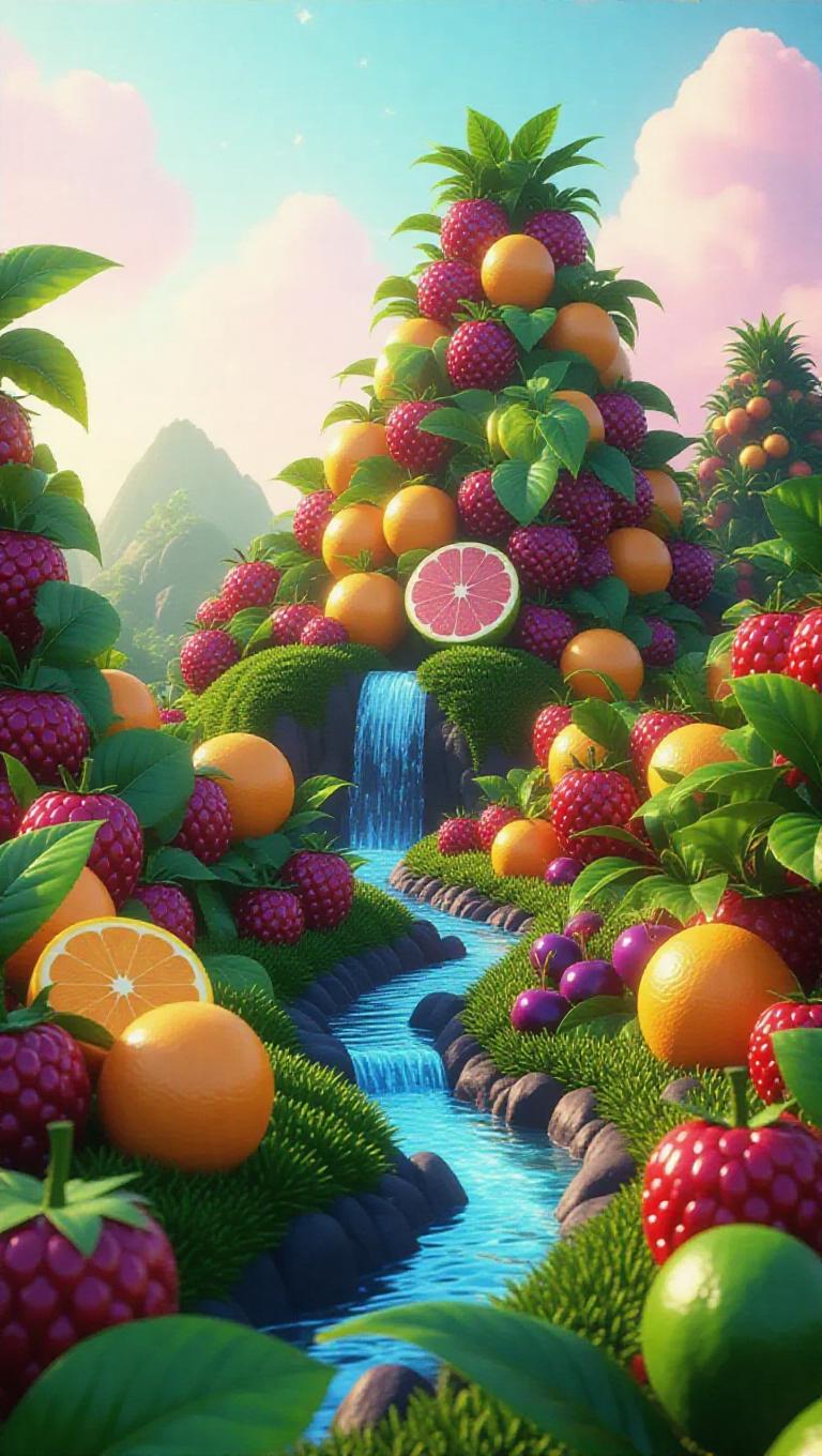AI-Generated Fruitopia Fantasy Fruit Art Images/Videos | vivago.ai