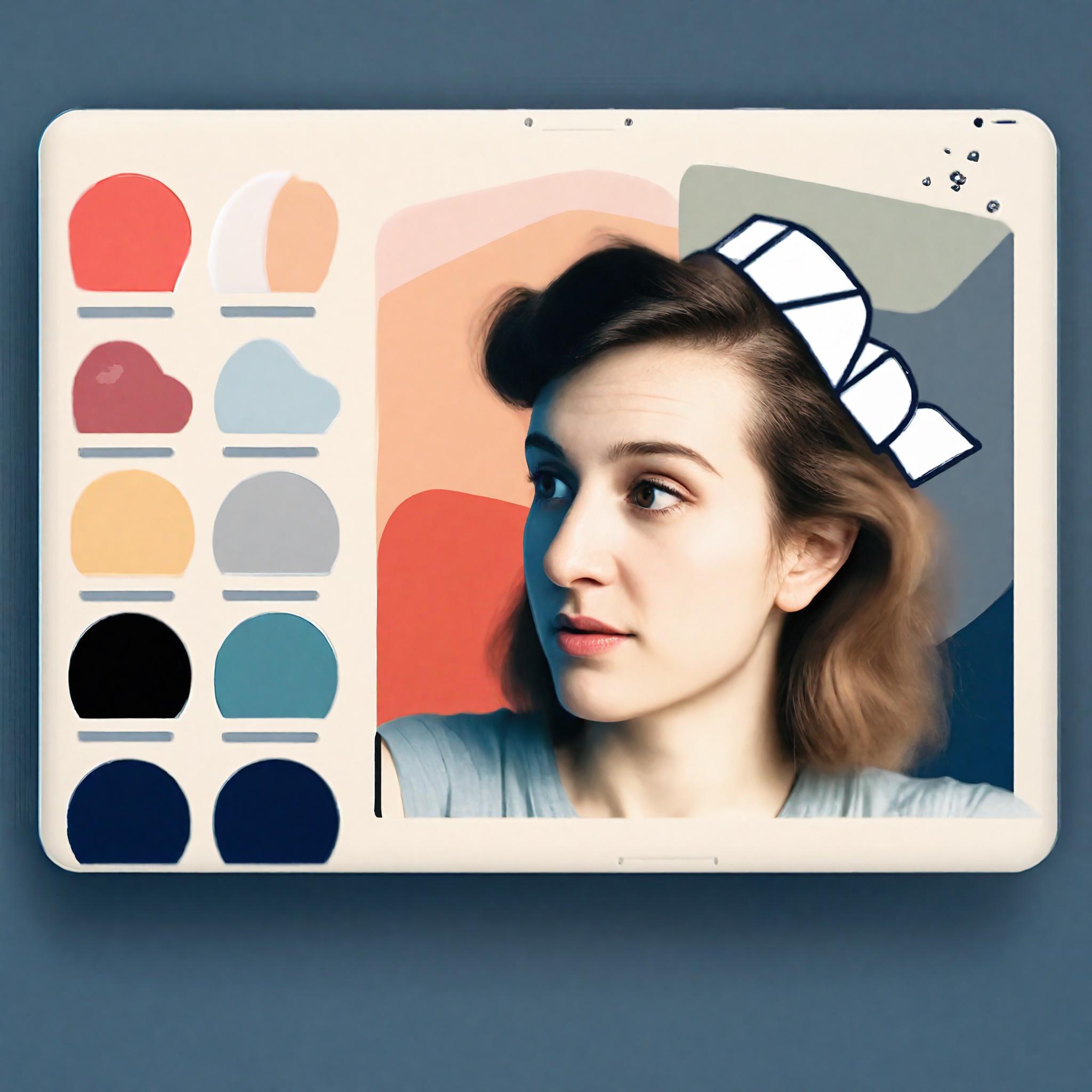 AI-Generated Drawing Application & Custom Color Palette Images/Videos ...