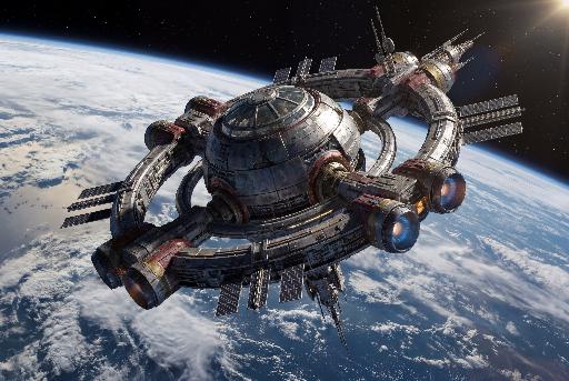 Justice Avengers Satellite (New & Prime Earths) 1 AI effects generated image