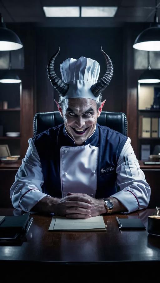 eñ chef del diablo AI effects generated image