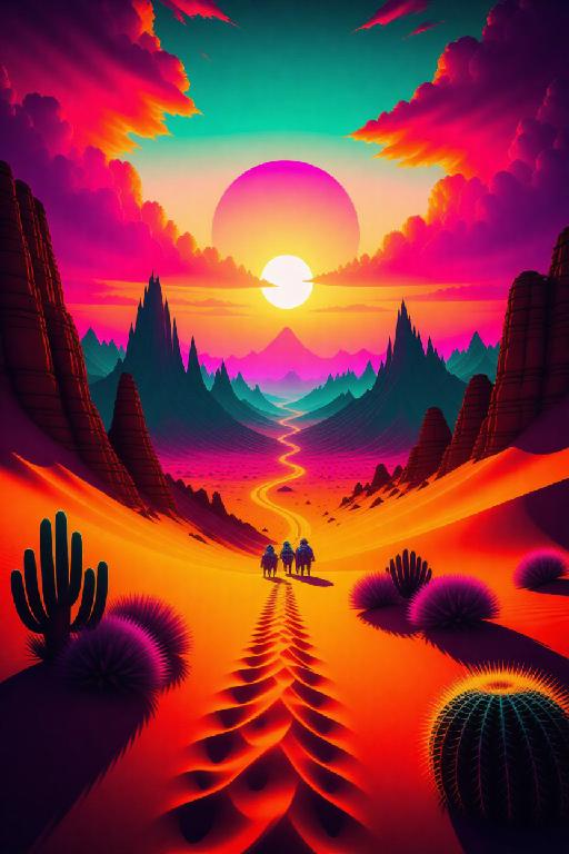 Text to Image AI effects generated image