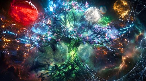 The known multiverse (10) AI effects generated image